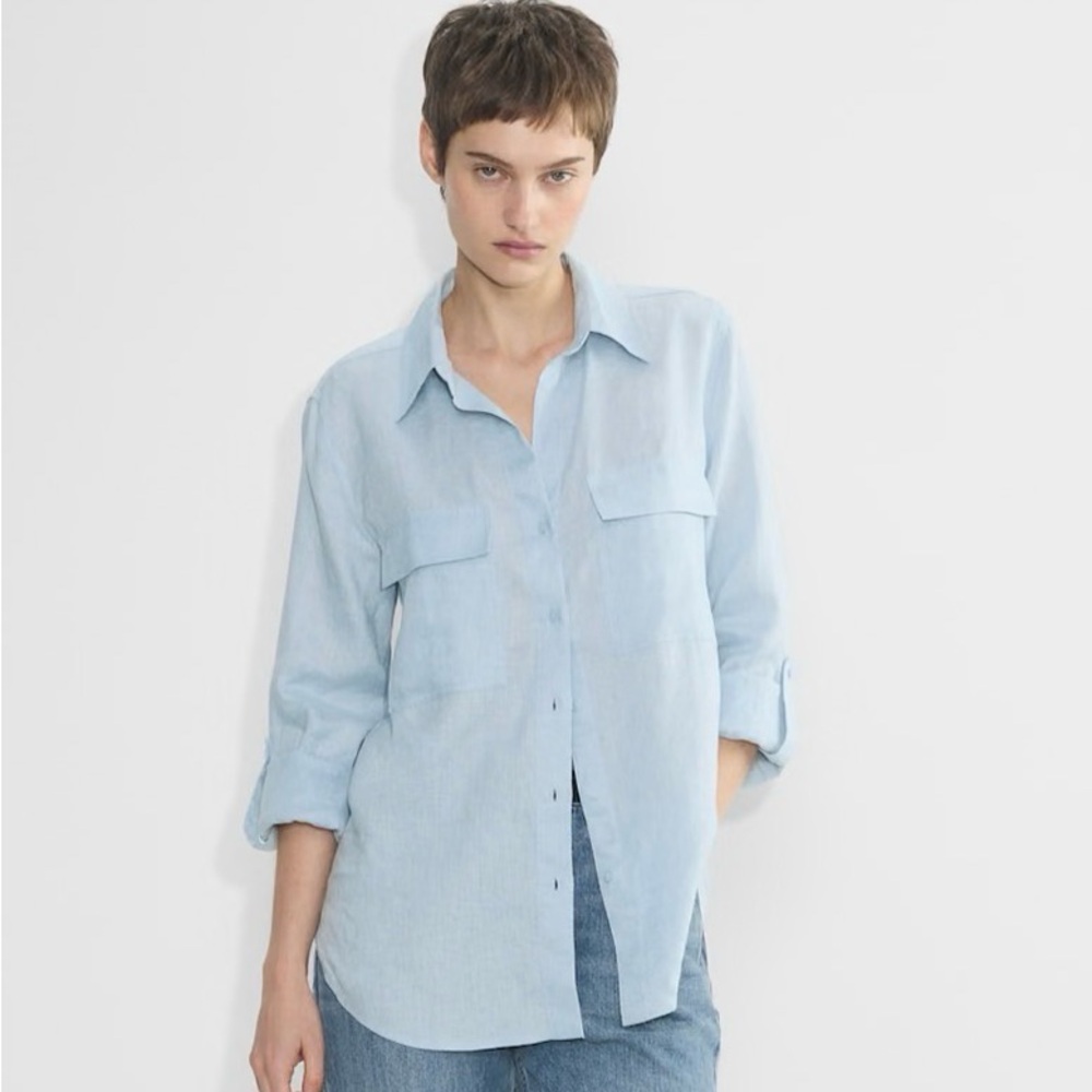 ARITZIA Babaton Linen Utility Shirt, NWT